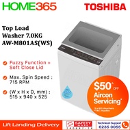 Toshiba Top Load Washer 7.0KG AW-M801AS(WS)