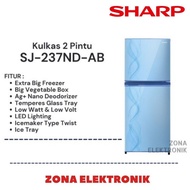 Sharp Sj-237Nd-Ab Kulkas 2 Pintu Sharp Sj 237 / Sj237 Blue
