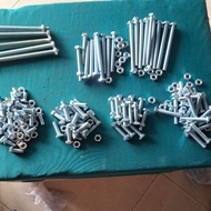 M8 bolts and bolts in many sizes from 1cm to 20cm[