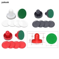 yuksok Table Hockey Spare Parts ABS Air Hockey Pushers Round Plastic Pucks Set for Air Hockey Table 