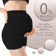 +MD Maternity Underwear Seamless Pregnancy High Waist Shapewear Womens Over Bump Belly Support Panty