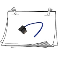 {JS} H1 H3 CERAMIC HEADLIGHT BULB SOCKET CONNECTOR WITH HARNESS WIRES