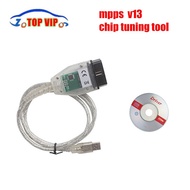 For SMPS MPPS V13.02 V13 K CAN Flasher Chip Tuning ECU Programmer Remap OBD2 OBDII Diagnostic USB In