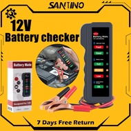 SANTINO Car Battery Checker 12V/24V Multifunctional Battery Testers Car Battery Analyzer Digital Bat