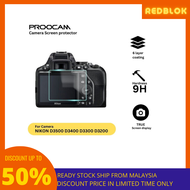 🔥READY STOCK🔥PROOCAM SPN-D3500 GLASS SCREEN PROTECTOR FOR NIKON D3500 D3400 D3300 D3200