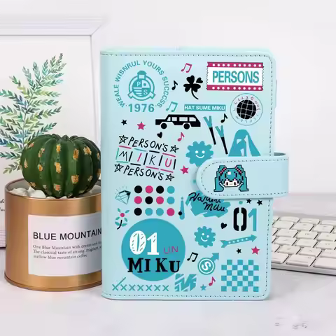 Kawaii Hatsune Miku Schedule Book Animation Peripheral Notebook Book Anime Cartoon Cute Student Diar