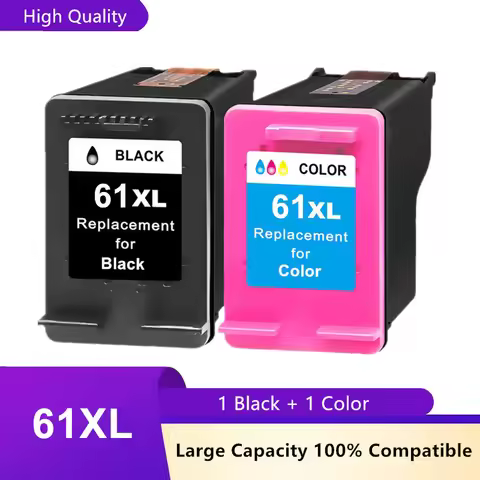 Compatible 61XL Ink Cartridge for HP61 for HP 61 XL Envy 4500 4502 5530 Deskjet 1050 2050 3050 3054 