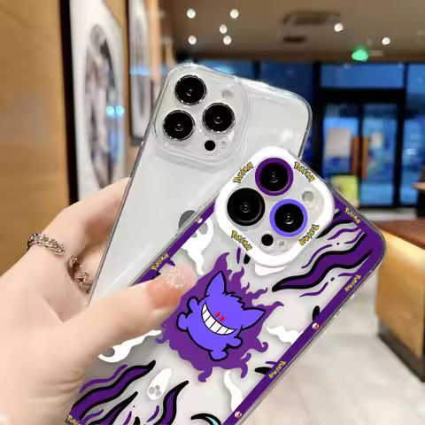 P-Pokemon G-Gengar Clear Phone Case For OPPO RENO 15 15F 14 14F 13 13F 12 12F 11 11F 10 8 8Z 8T 7 7Z