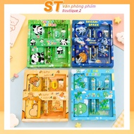 Gift set of 7 cartoon stationeryPieces for students as rewards and small gifts
