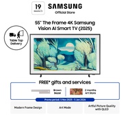 Samsung 55" The Frame LS03FA QLED 4K Vision AI Smart TV (2025)