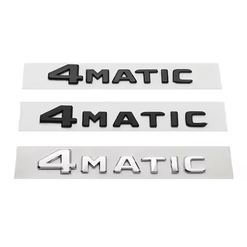 3D ABS Car Rear Trunk 4MATIC Logo Letters Emblem Badge Stickers For Mercedes Benz W246 W204 W205 W21