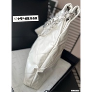 Chanel Chanel 22bag Garbage Bag 22 Small Bag Black Gold Leather Hobo