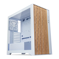 REXTECH Tecware Timber Mid Tower High Airflow ATX Case With Wood Design Front Panel Type-C connector