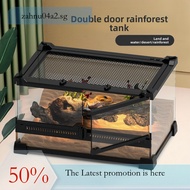 Horned Reptile Pet Frog Ecological Tank Reptile Tank Lizard Crab Tree Frog Gecko Breeding Tank Front