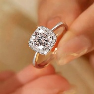 ((Comes with GRA Certificate) New Style s925 Silver with 1ct/6.5mm Moissanite High-End Feeling Fashi