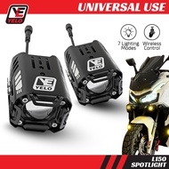 YELO Motor | Motorcycle L150 Wireless Spotlight | 7 Modes | LED Fog Lamp | Yellow & White