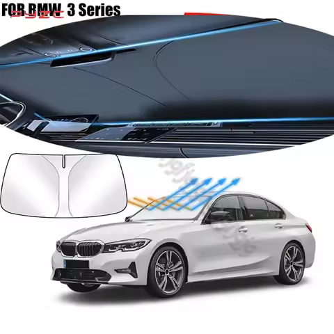 For BMW G20 G21 F30 F31 E90 E91 E92 E46 Car Windshield Sunshade Cover Front Window Sun Shade Visor A