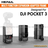 Multi Function Expansion Adapter For DJI Osmo Pocket 3 Bracket Protective Frame Mount Dual Hook