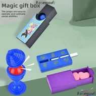 ROSEGOODS Magic Box, Magic Purple Mystery Magic Disappearing Box, Cool Trick Performance Magic Show 