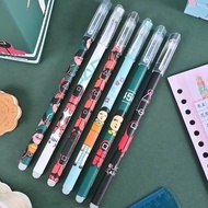 6Pcs/lot 2025 Korean TV Series Squid Game Erasable Pen Blue Black Ink Magic Ballpoint Pen 0.38mm For