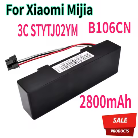 For Xiaomi Mijia 3C STYTJ02YM Rechargeable Battery 14.4V-14.8V Sweeping Mopping Robot B106CN 2800mAh