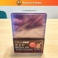 Ultra PRO: 3" x 4" Clear Regular Toploaders (25ct) for Standard Size Cards | Free 25 card sleeves (P