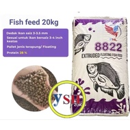 Makanan ikan 8822 Grower Fish Feed 20kg