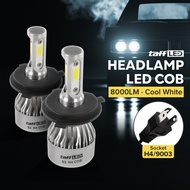 COB LED Car Headlight Headlamp 8000 Lumens IP65 Cool White H4/9003 - S2