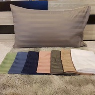 （ซื้อ1แถม1）ปลอกหมอนริ้ว คอตตอน ซาติน ขนาดมาตรฐาน 48x68cm.（+—）