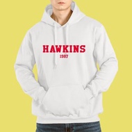 HAWKINS 霍金斯 怪奇物語 衣服 帽T 厚 童裝 衣服 長袖 冬天 白