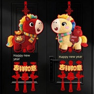 chinese new year decorations 新年装饰2025 2026 New Year Decoration Fortune Pendant Year of the Horse 5D 