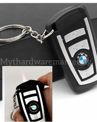 2 In 1 BMW Car Keychain  Windproof Lighter