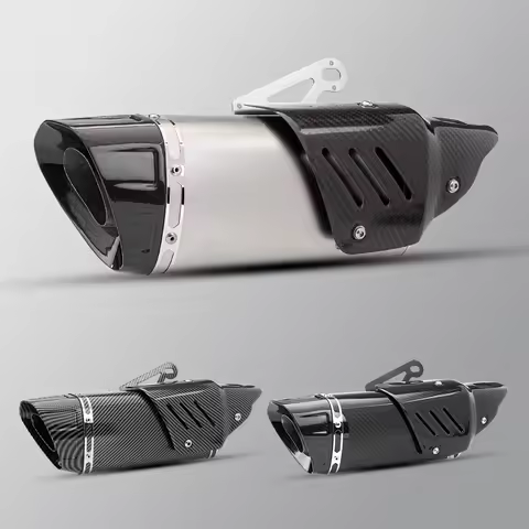Universal slip on line 51MM motorcycle exhaust muffler AKRAPOIC escape For MT10 FZ10 MT09 MT07 R3 ZX