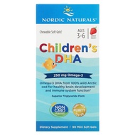 Nordic Naturals, Children's DHA, Ages 3-6, Strawberry, 90 Mini Soft Gels