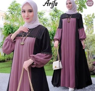 MemothBoutique Arifa Dress Pakaian Muslim Wanita Dress Polos