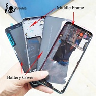 For Oppo A54 5G A93 5G 2021 LCD Faceplate Frame Front Middle Frame Housing Battery Door Back Cover H