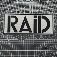 เข็มขัดแบบผูกหัวไหล่ที่ปักลาย RAID Special Action Team Tactical Patch Magic Tape Chapter Search Inte