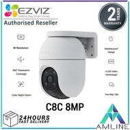 Ezviz C8C 8MP 4K Pan/Tilt Two Way Talk Color Night Vision Motion Detection Weatherproof Outdoor Secu