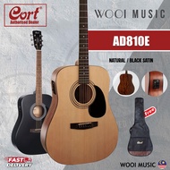 Cort AD810E OP Dreadnought Acoustic Electric Guitar 41'' with Original Bag - Open Pore