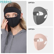 PERRY1 Face Cover, Sunscreen Face Scarf Face Mask Ice Silk Mask, Thin Solid Color Face Scarves Eye Protection Face Gini Mask Women/Girls