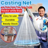 Jala Ikan Jaring Ikan Frisbee Fishing Net Bubu Ikan Hand Casting Fish Net Nylon Jala Udang Jaring Sh