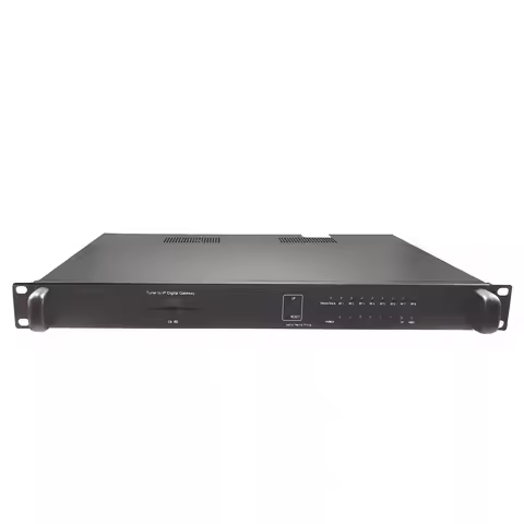 8-channel Tuner to IP OSCAM CA DVB-S2 DVB-T T2 DVB-C ISDBT UDP HTTP RTSP digital gateway stream rece