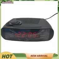 Miette Alarm Clock Radio with AM/FM Digital LED Display with Snooze, Battery Backup Function