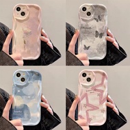 Oil Painting Rose Wave Shock-resistant Phone Case Realme 11Pro+9Pro 8 7 C33 GT neo5 neo3T Protective