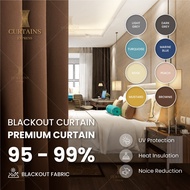 Premium Blackout Curtains /Langsir Tebal / UV Sunblock Curtain /99%Blackout / Hotel Blackout Curtain