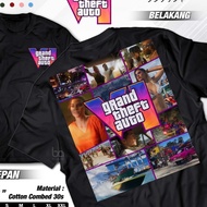 GTA 6 Grand Theft Auto VI T-Shirt - Gaming Gamers T-Shirt Distro Cotton Combed 30s Shirt