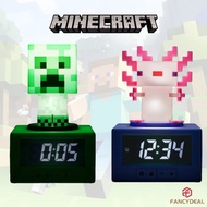 Creeper and Axolotl Alarm Clock with in-Game Music & Night Light Fun Gift for Minecraft Fans and Kid