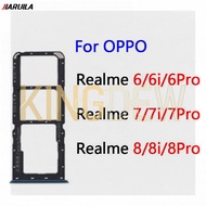 SIM Card Tray Slot Holder Adapter For Oppo Realme 6 7 8 8i 8 Pro 4G 5G