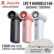 JISULIFE Life 9 Portable Handheld Fan Mini Strong Wind 5 Speed Rechargeable USB Fan Life9