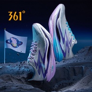 [20KM+] 361 Degrees Flame 4 Peppa Pig รองเท้าวิ่งมาราธอนมืออาชีพแผ่นรองคาร์บอนแข่ง PB รองเท้ากีฬาดูด